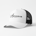 Art3nd3r white trucker hat with snapback
