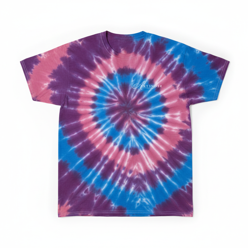 Art3nd3r Tie Dye Tee - White logo left chest
