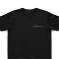Art3nd3r Black Tee - White logo left chest